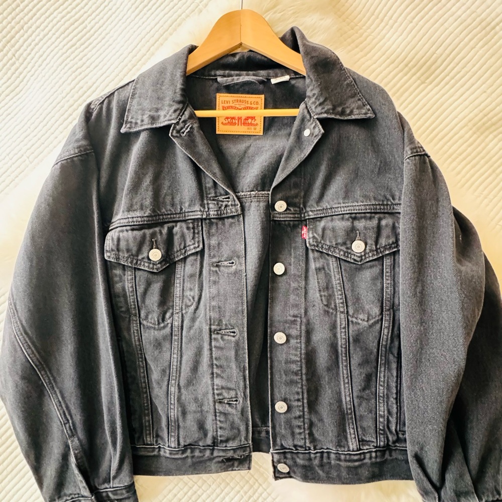 Levi's Off Black Jacket with Red Label